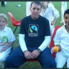 Healthy young cricketers supporting Fairtrade